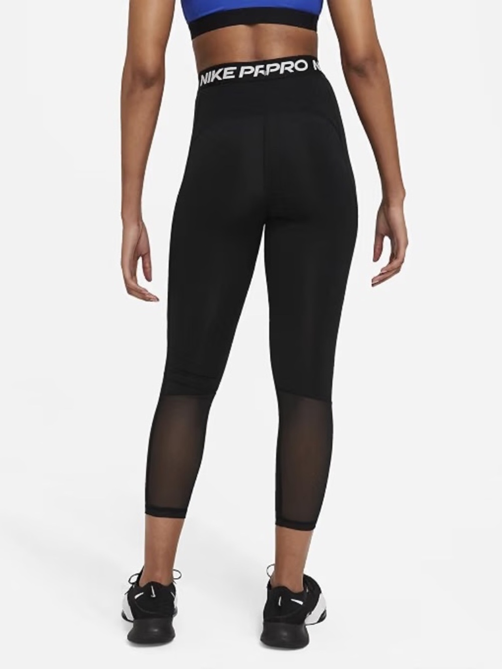 Nike Pro 365 Women's High-Waisted 7/8 Mesh Panel Leggings - Size Small